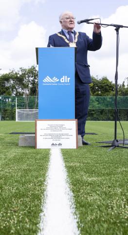 An Cathaoirleach Denis O'Callaghan, Dún Laoghaire-Rathdown County Council.