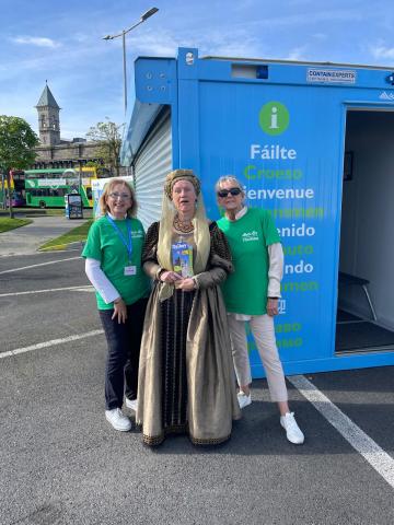 Lady Catherine from Dalkey Castle &amp; Heritage Centre pops in to visit