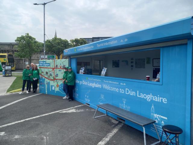 Welcome staff ready for another busy day welcoming visitors to Dun Laoghaire &amp; surrounds