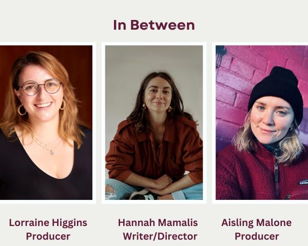 three photos of the In Between project team