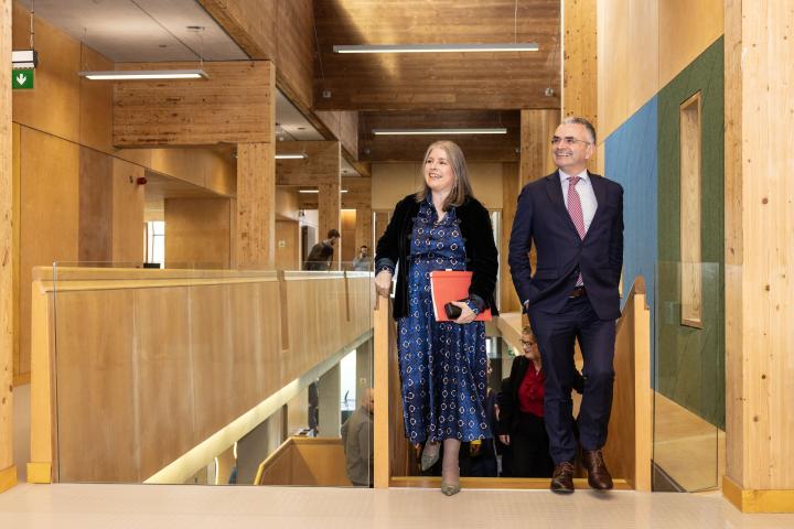 Catherine Gallagher, County Librarian and Minister Dara Calleary TD.