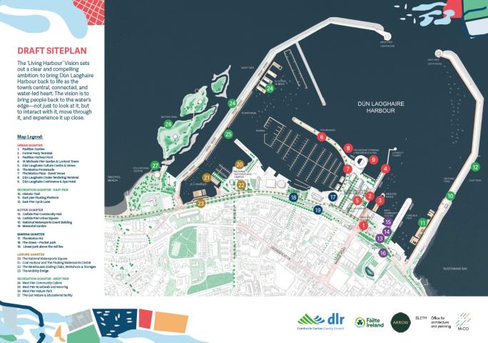 Dún Laoghaire Harbour Masterplan map