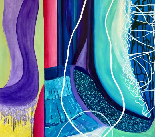 abstract colourful painting .