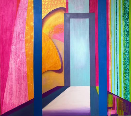 Abstract colourful painting