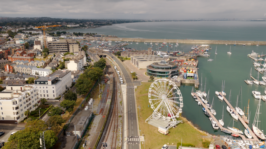 Aerial view of DLH north facing