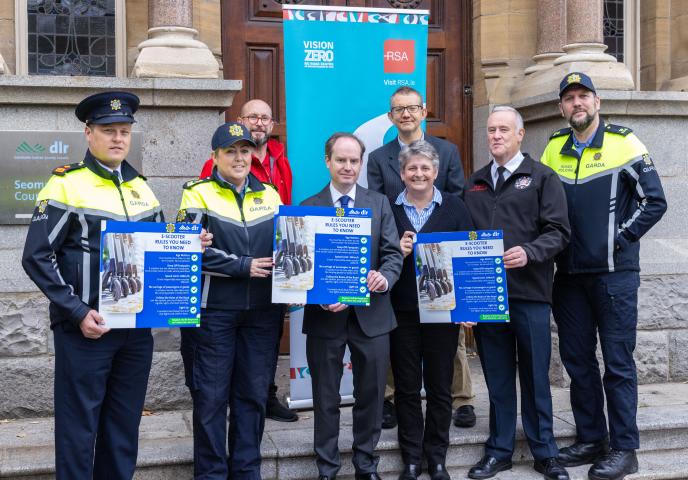 Road Safety E-Scooter Awareness event at County Hall, Dún Laoghaire.