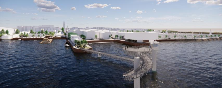 Dún Laoghaire Harbour Masterplan Aerial View