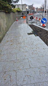 Footpath under construction