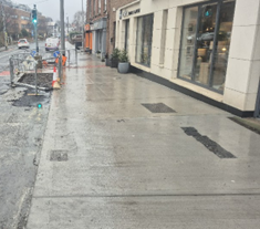 road construction work ongoing on in blackrock