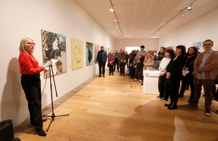 A group picture at the Bennie Reilly Opening