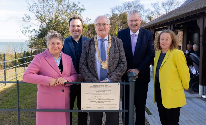 Cllr Marie Baker, Cllr Conor Dowling, Cllr Jim Gildea, Cathaoirleach of Dún Laoghaire-Rathdown County Council, Frank Curran, Chief Executive of Dún Laoghaire-Rathdown County Council and Cllr Martha Fanning.
