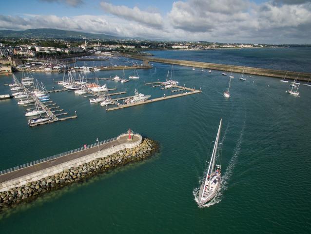Boats Sailing at dlr Harbour