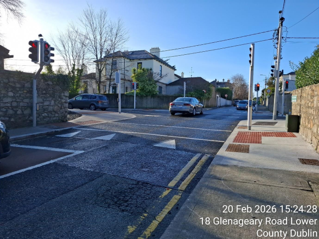 A busy street intersection