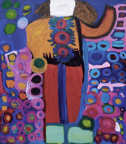 Lorna Corrigan, Naked Lady, acrylic on canvas