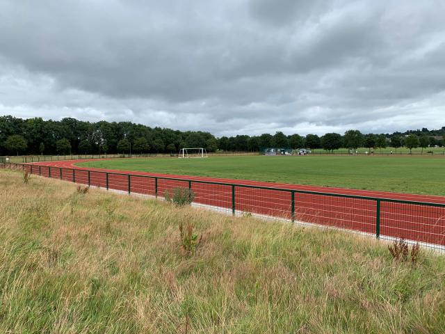 A picture of the race track at Kilbogget park