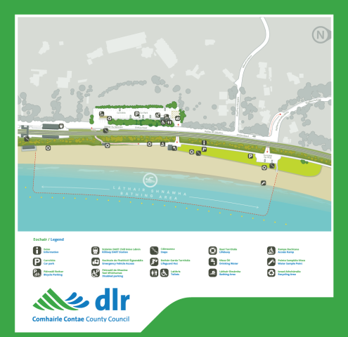 Killiney Beach Sign Map 2026