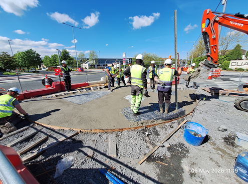 road work construction site
