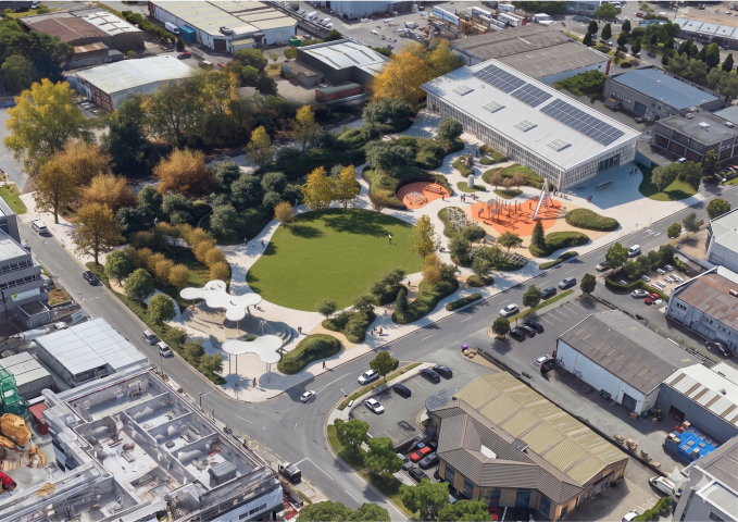 Proposed Deleveopment Sandyford Civic Park Over View