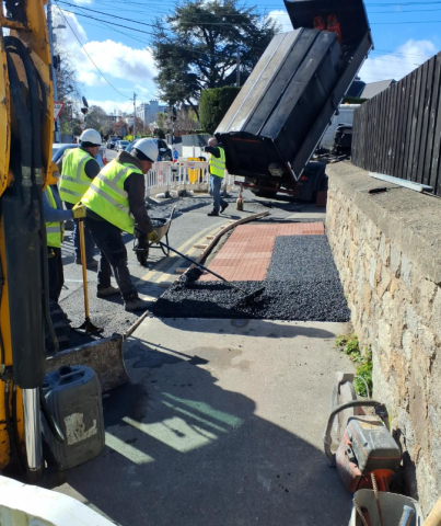 road works