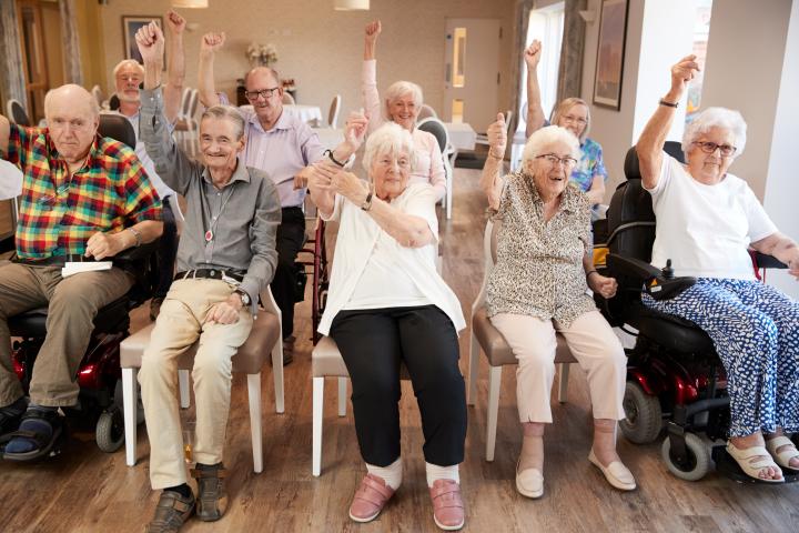 Group in a care setting