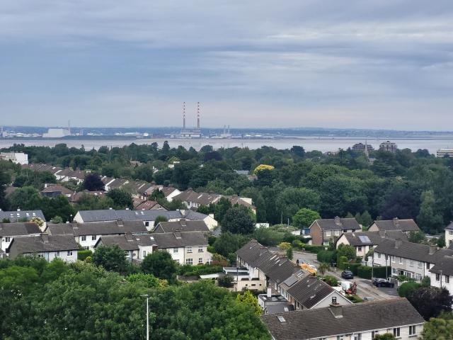 View from the top floor of St. Laurence's Affordable Homes, Stillorgan