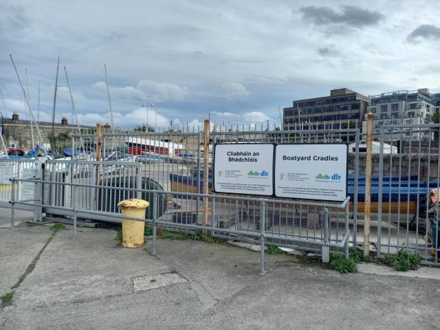 Boatyard sign