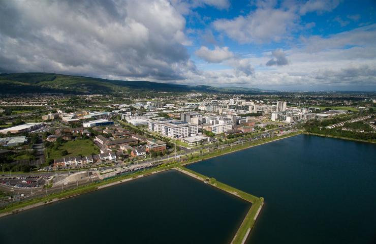Sandyford Business District Aerial View