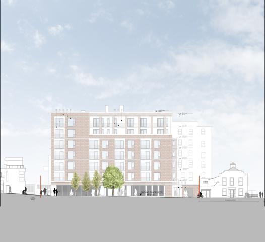 seven storey appartment block