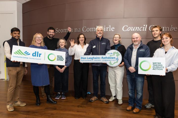 group shot outside council chambers