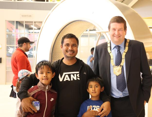 Councillor Barry Saul with participants from Kilcross Youth Club