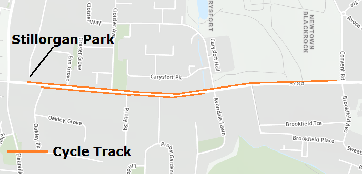 Carysfort Avenue Temporary Cycle Track