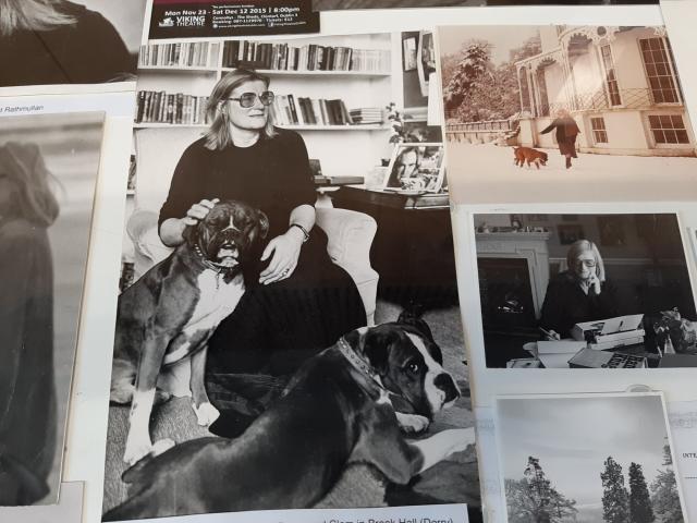 Jennifer Johnston's writing desk Jennifer Johnston's writing desk