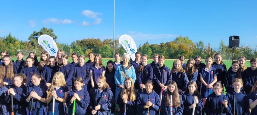 dlr open All Weather Pitches at Rosemount School &amp; Coláiste Eoin/Íosagáin