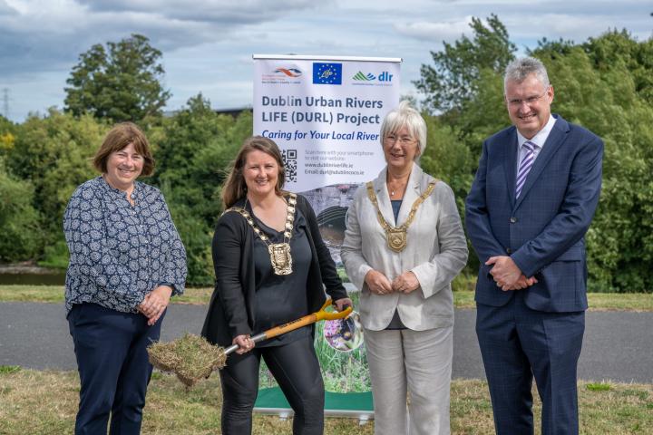 Dublin Urban Rivers LIFE Project - Dodder Valley Park Wetland Sod Turning Event