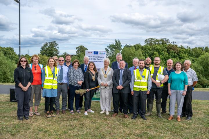 Dublin Urban Rivers LIFE Project - Dodder Valley Park Wetland Sod Turning Event