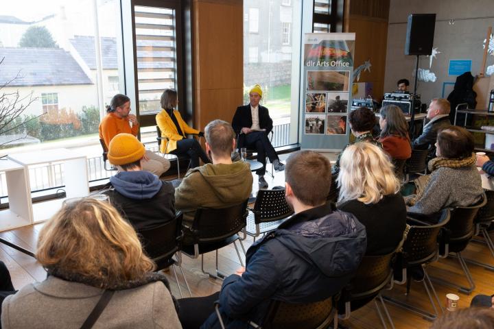 Exhibiting artist Lee Welch and Paul Hallahan in conversation with Rachael Gilbourne