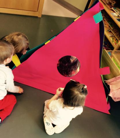 ‘Tetrahedron’ a textile structure that enables children living with complex needs to interact with their peers in a comfortable and safely.