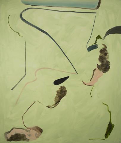 Abstract paintign by Damien Flood