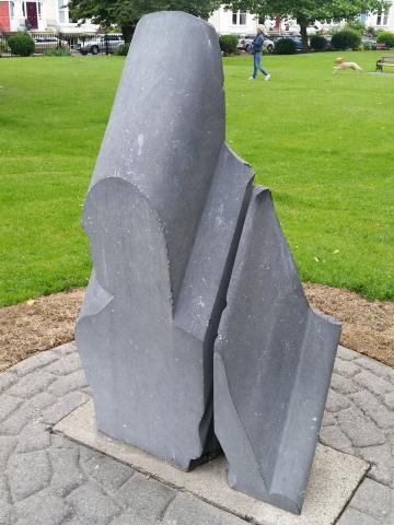 abstract stone sculpture by Noel Scullion